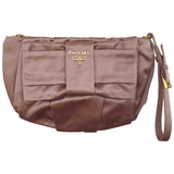 Prada pink silk handbag