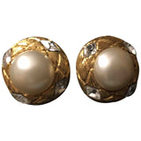 Chanel chanel gold metal earrings