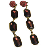 Marc Jacobs pink metal earrings