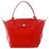 Longchamp pliage  red leather handbag
