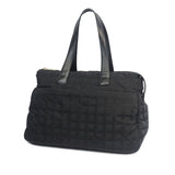 Chanel black cloth travel bag