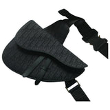 Dior Homme saddle black cloth bag