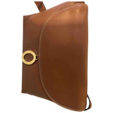 Lancel camel leather handbag