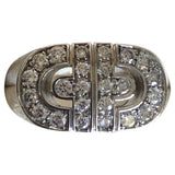 Bvlgari parentesi white white gold rings