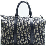 Dior bowling blue cloth handbag