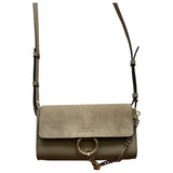 Chloé faye beige leather handbag