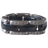Chanel ultra black white gold rings