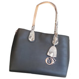 Dior black leather handbag