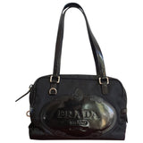 Prada black cloth handbag