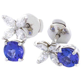 Tiffany & Co victoria silver platinum earrings