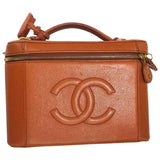 Chanel orange leather handbag
