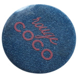 Chanel blue metal pins & brooches