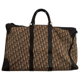 Dior brown cloth travel bag