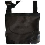 Prada brown cloth handbag