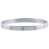 Cartier love grey white gold bracelets