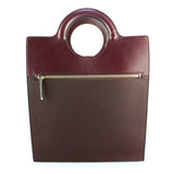 Victoria Beckham burgundy leather handbag