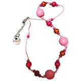 Kenzo pink wood necklaces