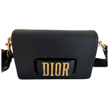 Dior dio(r)evolution blue leather handbag