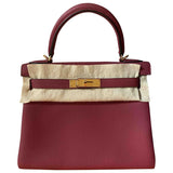 Hermès kelly 28 red leather handbag