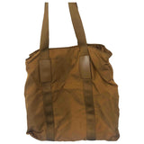 Prada tessuto  camel cloth handbag