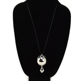 Dior dior oblique silver metal necklaces
