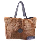 Chanel brown rabbit handbag