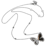 Messika butterfly silver white gold necklaces