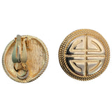 Givenchy gold metal earrings