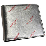 Balenciaga silver leather case