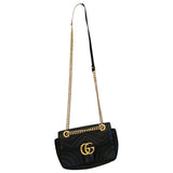 Gucci marmont black leather handbag