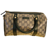 Gucci boston beige cloth handbag