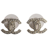 Chanel cc gold metal earrings