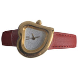 Yves Saint Laurent red gold plated watch
