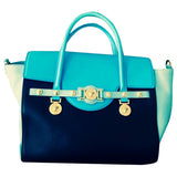 Versace palazzo empire multicolour leather handbag