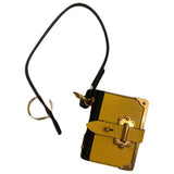 Prada yellow leather bag charms