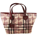 Burberry beige linen handbag