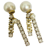 Dior j'adior gold metal earrings