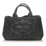 Prada black cloth handbag
