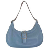 Coach hamilton hobo blue leather handbag