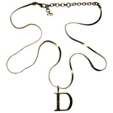 Dior gold metal necklaces