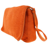 Prada orange wool handbag
