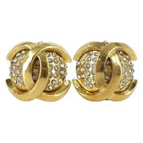 Chanel cc gold gold plated earrings