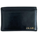 Prada black leather case