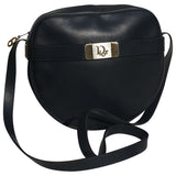 Dior navy leather handbag