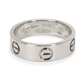 Cartier love silver platinum rings