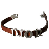 Dior red leather bracelets