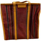 Balenciaga bazar bag burgundy cloth handbag