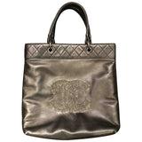 Chanel black leather handbag