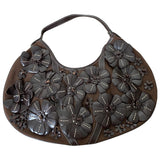 Bally brown fur handbag