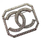 Chanel cc silver metal pins & brooches